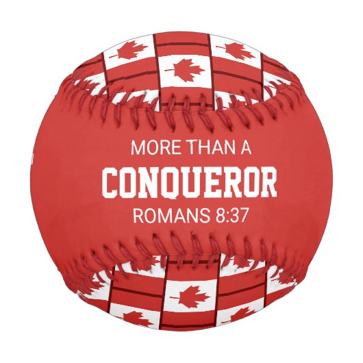 Patriotic CANADA Custom Scripting FLAG Baseball (Vorderseite)