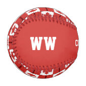 Patriotic CANADA Custom Scripting FLAG Baseball (Vorderseite Links)