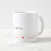 Patriotic Canada Day Celebration Souvenir Jumbo-Tasse (Vorderseite Rechts)