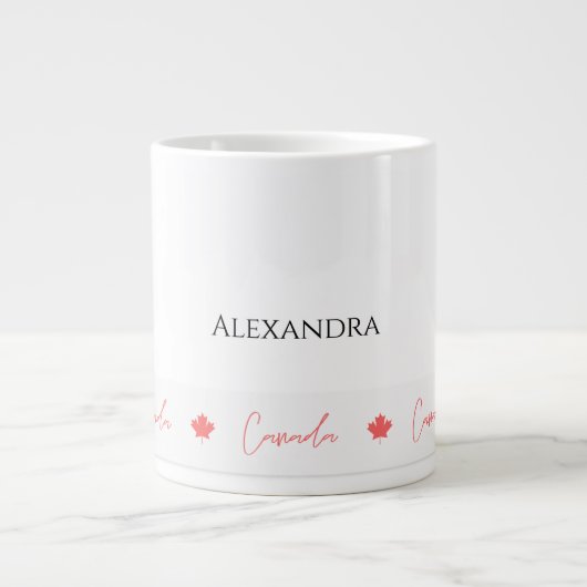 Patriotic Canada Day Celebration Souvenir Jumbo-Tasse (Vorderseite)