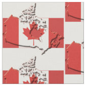 Patriotic CANADA Flag Stoff (Nahaufnahme)