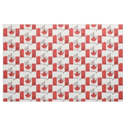 Patriotic CANADA Flag Stoff (Fat Quarter (45,7 x 55,9 cm))