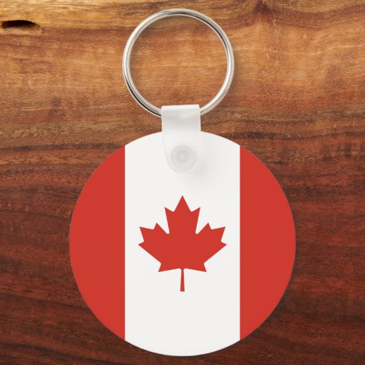 Patriotic Canadian Flag Schlüsselanhänger (Rückseite)