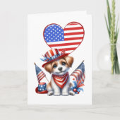 Patriotic Canine Card Karte (Vorderseite)
