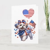 Patriotic Canine Card Karte (Vorderseite)