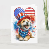 Patriotic Canine Card Karte (Vorderseite)