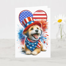 Patriotic Canine Card