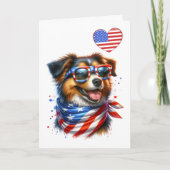Patriotic Canine Card Karte (Vorderseite)