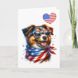 Patriotic Canine Card Karte