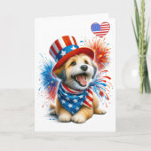 Patriotic Canine Card Karte (Vorderseite)