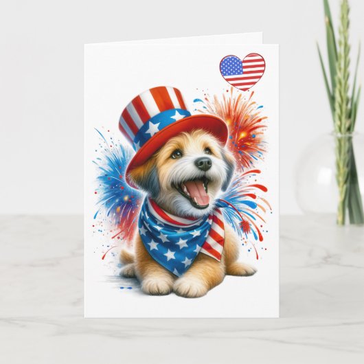 Patriotic Canine Card Karte (Vorderseite)
