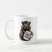 Patriotic Capybara Coffee Mug Kaffeetasse (Links)