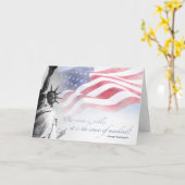 Patriotic Card Inspiration Berühmtes amerikanische Karte (Gelbe Blume)
