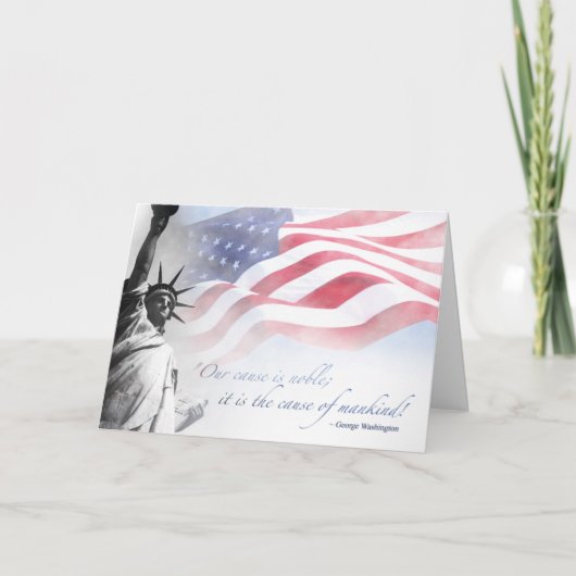 Patriotic Card Inspiration Berühmtes amerikanische Karte (Vorderseite)