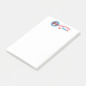 Patriotic Cardigan Welsh Corgi Post-it Notes Klebezettel (angewinkelt)