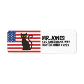 PATRIOTIC CAT Rücksendeadresse (Vorne)