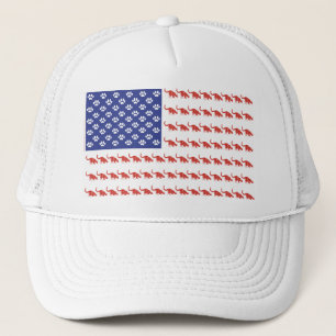 Patriotic Cat/USA Truckerkappe