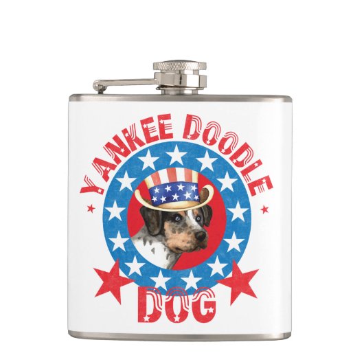 Patriotic Catahoula Flachmann (Vorderseite)