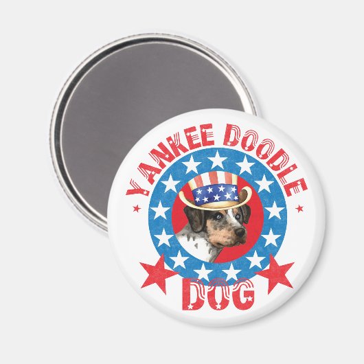 Patriotic Catahoula Magnet (Vorderseite/Rückseite)