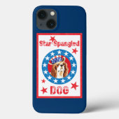 Patriotic Cavalier King Charles Spaniel Case-Mate iPhone Hülle (Rückseite)