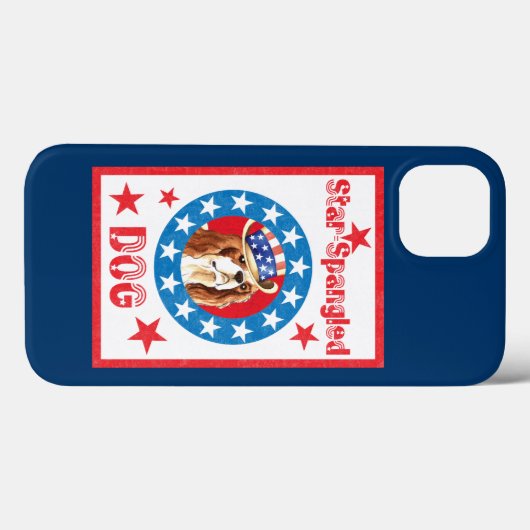 Patriotic Cavalier King Charles Spaniel Case-Mate iPhone Hülle (Rückseite (Horizontal))