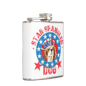 Patriotic Cavalier King Charles Spaniel Flachmann (Rechts)