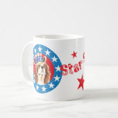 Patriotic Cavalier King Charles Spaniel Kaffeetasse (Vorderseite Links)