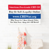 Patriotic CBD Custom Business Banner (Insitu)