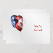 Patriotic Celebration Einladung (Vorne/Hinten)
