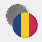 Patriotic Chad Flag Magnet (Vorderseite/Rückseite)