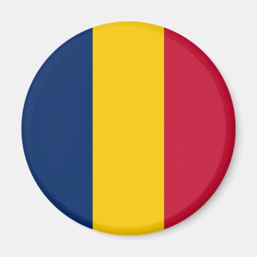 Patriotic Chad Flag Magnet (Vorne)