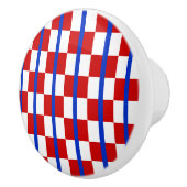 Patriotic Checkerboard Ceramic Knob Keramikknauf (Rechts)