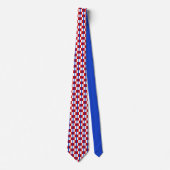 Patriotic Checkerboard Necktie Krawatte (Vorderseite)