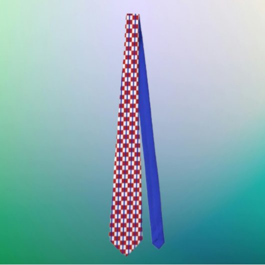 Patriotic Checkerboard Necktie Krawatte