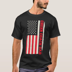 Patriotic Cheerleader Cheerleader Cheer Coach Vate T-Shirt