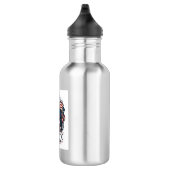 Patriotic Chess Player Vector Graphic Tee Edelstahlflasche (Rechts)