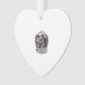Patriotic Chess Player Vector Graphic Tee Ornament (Vorderseite)