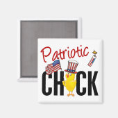 Patriotic Chick Magnet (Vorderseite/Rückseite)