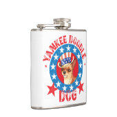 Patriotic Chihuahua Flachmann (Rechts)