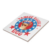 Patriotic Chihuahua Fliese (Seite)