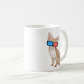 Patriotic Chihuahua Kaffeetasse (VorderseiteRechts)