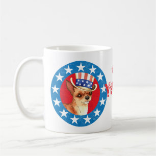 Patriotic Chihuahua Kaffeetasse