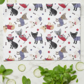 Patriotic Chihuahua Pattern Geschirrtuch (Gefaltet)