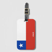 Patriotic Chile National Flag Gepäckanhänger (Vorderseite Vertikal)