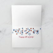 Patriotic Chinese Crested hairless dog Karte (Innenseite)