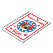 Patriotic Chinook Notizblock (Linke Seite)