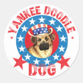 Patriotic Chinook Runder Aufkleber (Vorderseite)