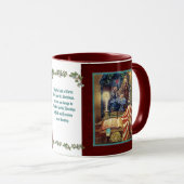 Patriotic Christian American Christmas Tasse (VorderseiteRechts)
