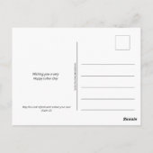 Patriotic Christlich USA HAPPY LABOR DAY Postkarte (Rückseite)