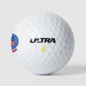 Patriotic Civil Engineer Golfball (Logo)